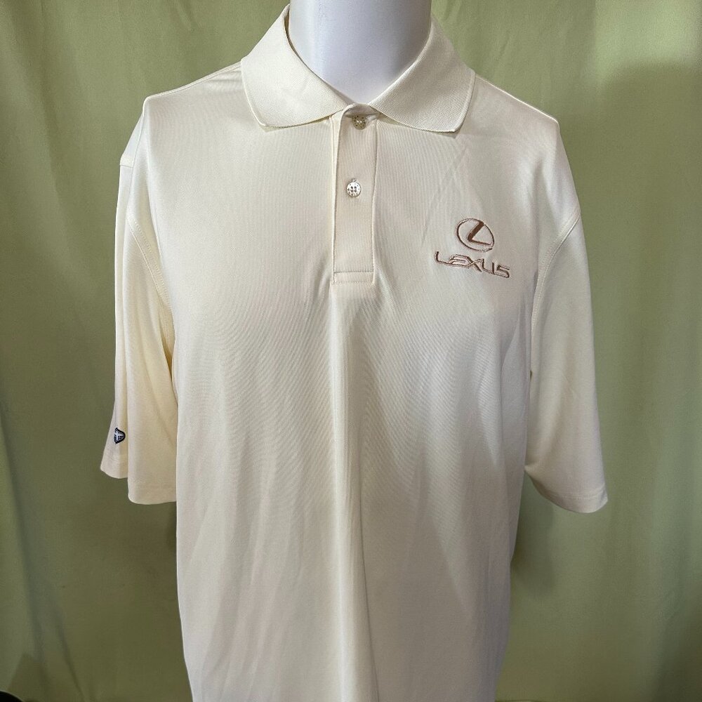 Lexus Fidra Men's Yellow Polyester Polo Shirt Size Large